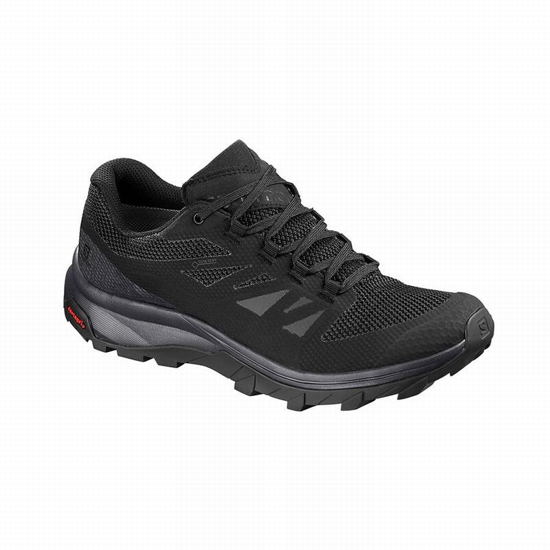 SALOMON OUTLINE GORE-TEX Philippines - Women's Hiking Shoes - Black | 683195-ERF